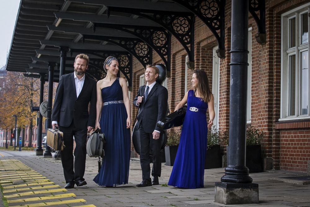 Mindekoncert for pianisten Nanna Birkemose Hansen på Museum Jorn</br>Artos er en ny-etableret kvartert med musikere som også spiller i Aarhus Symfoniorkester.</br>Foto: Inge Lysgaard Hansen