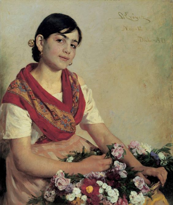 Rejser var fundamentale for kunstneres udsyn i 1800-tallet</br>P.S. Krøyer. 'Nannina. En napolitansk blomstersælgerske'. 1880. Den Hirschsprungske Samling.</br>Foto: PR / Den Hirschsprungske Samling.