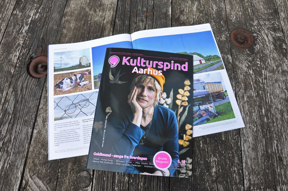 Nyt Kulturspind Aarhus magasin ude nu</br>Guldimund pryder forsiden af Kulturspind Aarhus denne gang.</br>Foto: Fine Spind