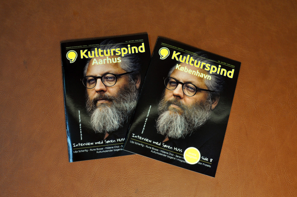 Forårsudgaverne af Kulturspind ude nu</br>Søren Huss pryder forsiden af de nye udgaver af Kulturspind.</br>Foto: Fine Spind